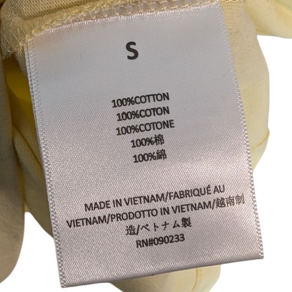 Essentials Fear of God T-Shirt Dress Midi Yellow Size Small NWOT Cotton - Picture 11 of 14